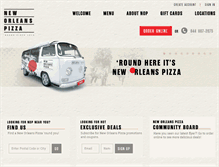 Tablet Screenshot of neworleanspizza.com